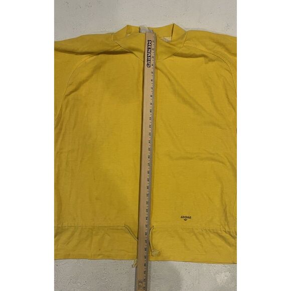 Vintage Adidas Long Sleeve Sweater Pullover Yellow Mens See Measurements - Picture 8 of 10